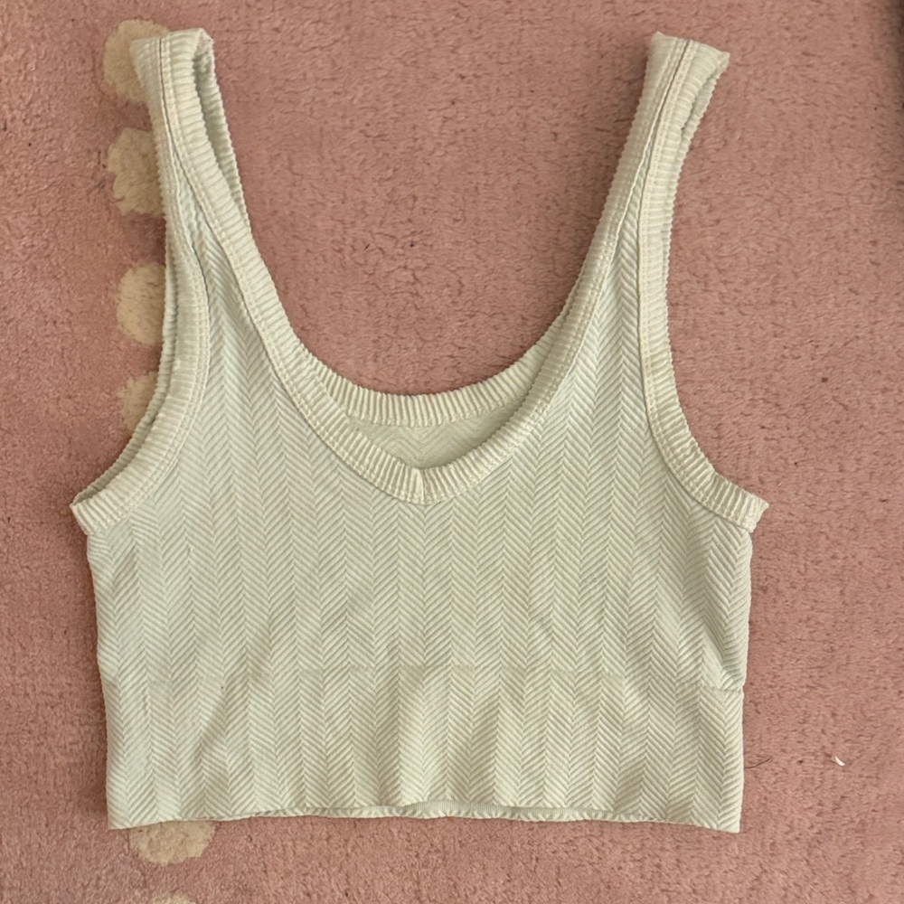 Nikibiki Mint Textured Reversible Crop Top